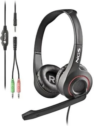 Auriculares NGS MSX 10 Pro/ con Micrófono/ Jack 3.5/ Negros