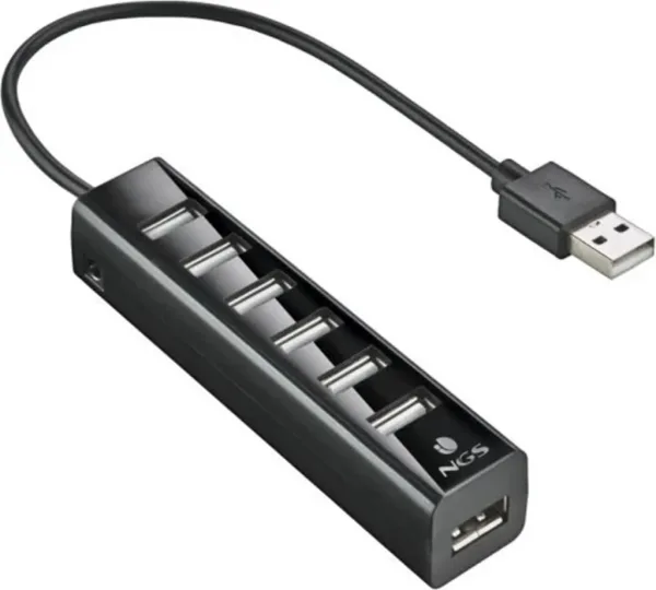 Hub USB 2.0 con Alimentación Externa NGS IHUB7 Tiny/ 7xUSB