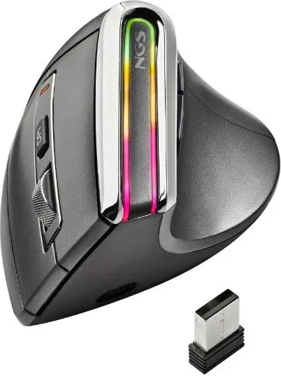 Raton Evo Karma Wireless Negro RGB Ngs