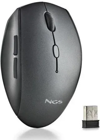 Ngs Raton Inalambrico con Teclas Silenciosas Negro