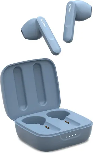 Auriculares Bluetooth NGS Ártica Move con estuche de carga/ Autonomía 7h/ Azules