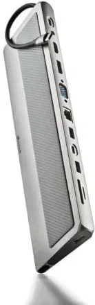 Docking USB Tipo-C NGS WonderDock 12 Pro/ 3xUSB/ 2xHDMI 4K/ 1xVGA/ 1xRJ45/ 1xLector de Tarjetas/ 1xJack 3.5/ 1xUSB Tipo-C PD/ Gris