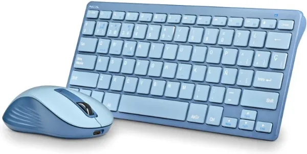 Teclado y Ratón Inalámbricos NGS Fantasy Kit Blue/ Azul
