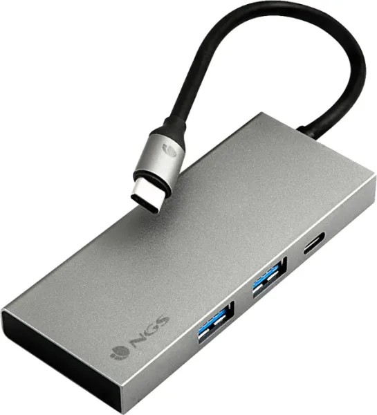 Docking USB Tipo-C NGS WonderDock4 Pro/ 2xUSB/ 1xUSB Tipo-C DP/ 1xHDMI 4K/ Gris