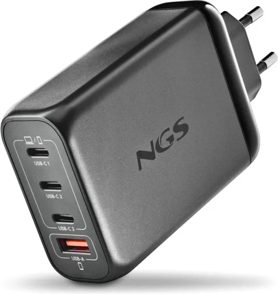 Ngs Cargador Ultrarapido140W 4 Puertos 3Usb-C 1 Us