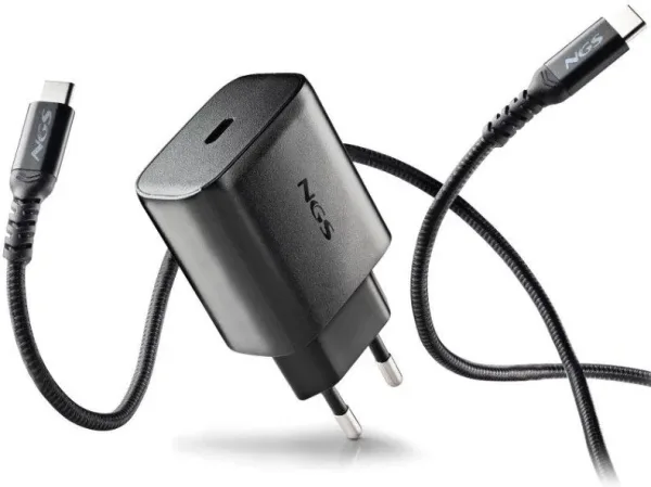 Cargador de Pared GaN NGS Bud 45W/ 1xUSB Tipo-C/ 45W