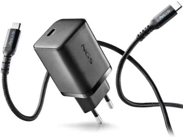 Cargador de Pared GaN NGS Bud 65W/ 1xUSB Tipo-C/ 65W