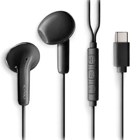 Auriculares Intrauditivos NGS Cross Glide/ con Micrófono/ USB Tipo-C/ Negros