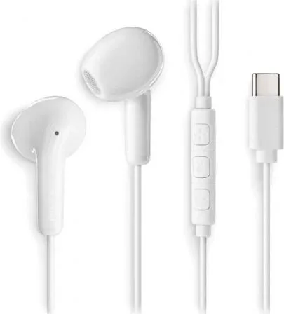 Auriculares Intrauditivos NGS Cross Glide/ con Micrófono/ USB Tipo-C/ Blancos