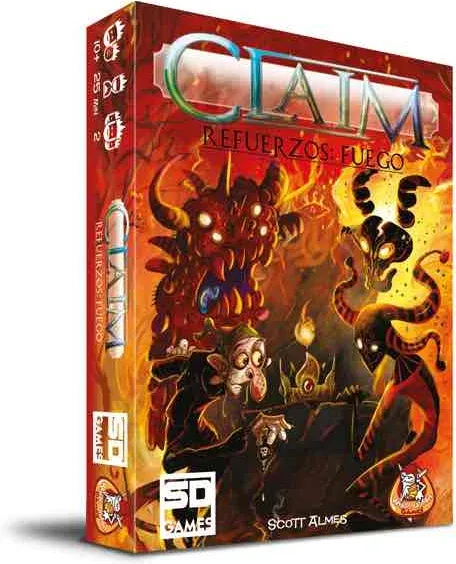 Juego de mesa claim refuerzos: fuego pegi 10
