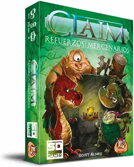 Juego de mesa claim refuerzos: mercenarios pegi 10