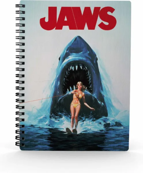 Libreta efecto 3d poster alternativo tiburon