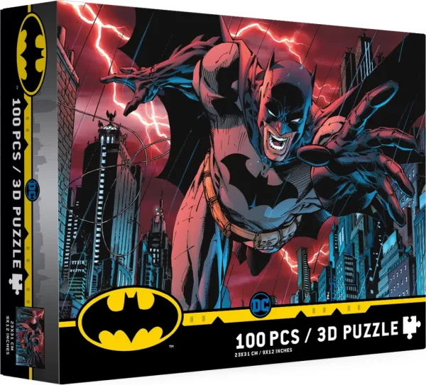 Puzle 100 efecto 3d batman ciudad universo DC