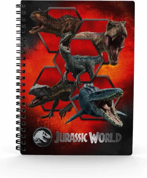 Libreta efecto 3d carnivorous jurassic world