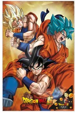 Poster 3d 58x38 cm champa goku states dragon ball super