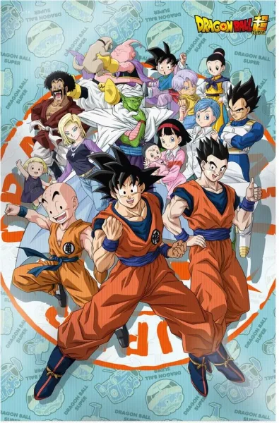 Poster 3d 58x38cm universe survival dragon ball super