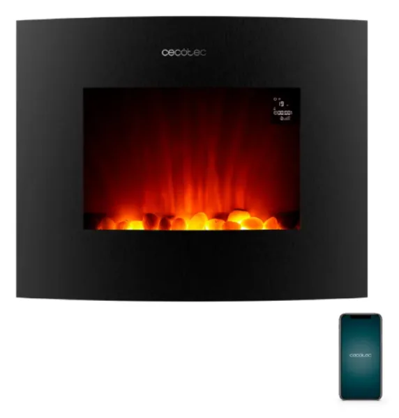 Chimenea Electrica Cecotecreadywarm 2650 Curved Flames Connected