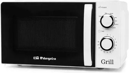 Microondas Orbegozo MIG 2130/ 700W/ Capacidad 20L/ Función Grill/ Blanco