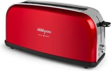Tostador Vintage Orbegozo TOV 6200/ 850W/ Rojo