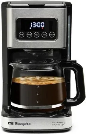Cafetera de Goteo Orbegozo CG 6015/ 15 Tazas/ Negra