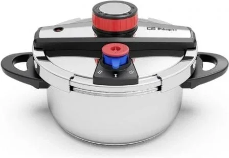Olla a Presión Orbegozo HP 4200/ 4L/ Acero Inoxidable/ Apta para Inducción
