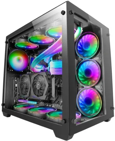 MARS GAMING Torre E-ATX MCV3 PREMIUM XXL BLACK