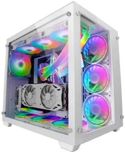 MARS GAMING Torre E-atx MCV3 PREMIUM XXL WHITE