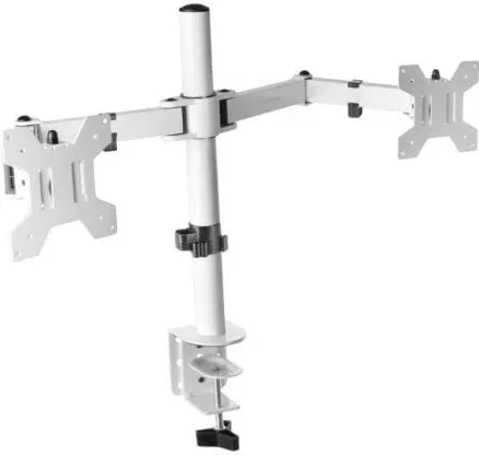 Soporte de Mesa para 2 Monitores Mars Gaming MARM2/ Giratorio/ Inclinable/ hasta 8kg