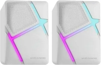 Altavoces Mars Gaming MS-H/ 10W/ 2.0/ Blancos
