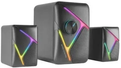 Altavoces Mars Gaming MS-H21/ 35W/ 2.1/ Negros