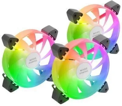 MARS GAMING Ventilador MF3A 120MM 3IN1 ARGB Negro