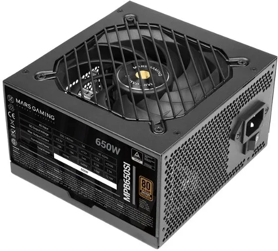 Fuente de Alimentación Mars Gaming MPB650SI/ 650W/ Ventilador 12cm/ 80 Plus Bronze