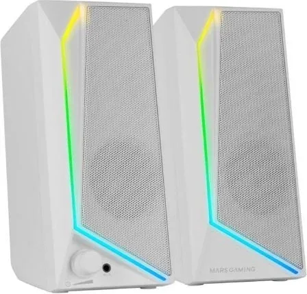 Altavoces Mars Gaming MS72/ 15W/ 2.0/ Blancos
