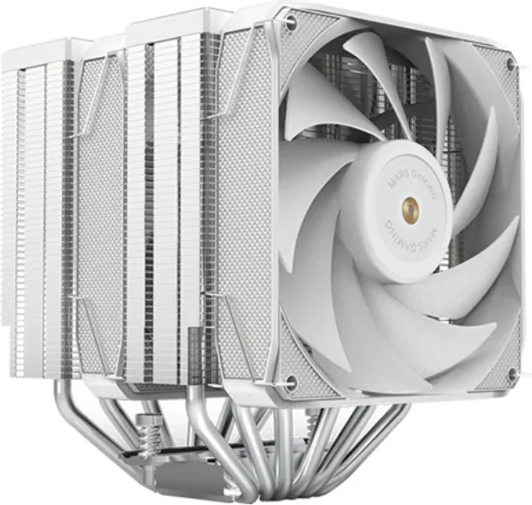 Ventilador con Disipador Mars Gaming MCPU-XU6/ 2x 12cm/ Blanco