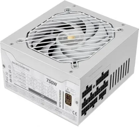 Fuente de Alimentación Mars Gaming MPB750SIM/ 750W/ Ventilador 14cm/ 80 Plus Bronze/ Blanca