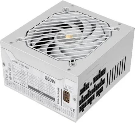 Fuente de Alimentación Mars Gaming MPB850SIM/ 850W/ Ventilador 14cm/ 80 Plus Bronze/ Blanca