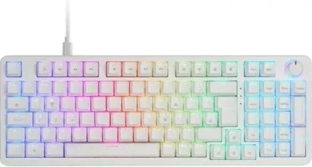 Teclado Gaming Mecánico Mars Gaming MKPROBES/ Switch Azul/ Blanco