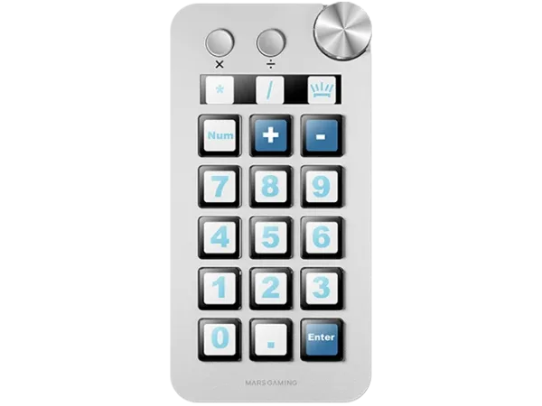 Control Deck Mars Gaming MSD-NEO/ 15 Teclas LCD/ 1 Rueda/ 2 Botones/ Blanco