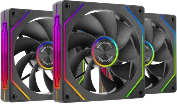 Pack 3 Ventiladores Invertidos Mars Gaming MF-LINKFINITYKIT2R/ 12cm/ ARGB