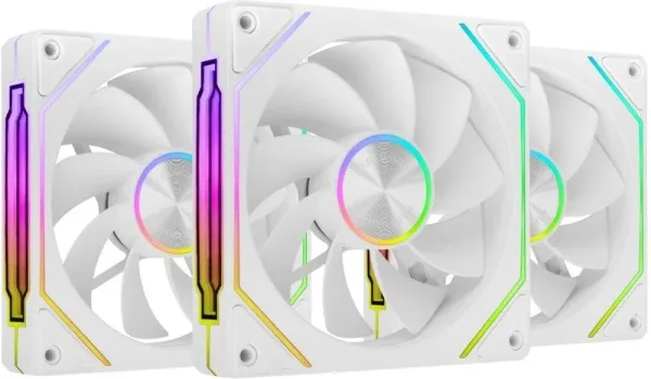 Pack 3 Ventiladores Invertidos Mars Gaming MF-LINKFINITYKIT2R/ 12cm/ ARGB/ Blancos