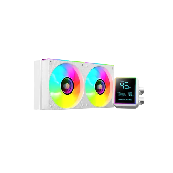 Refrigeracion Liquida Frgb Ml-LCD Pro 240 Blanco Mars Gaming