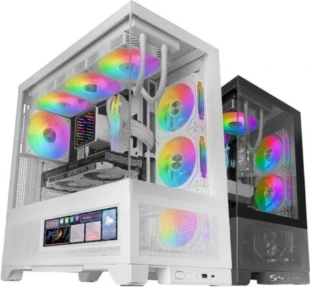 Caja Gaming Semitorre Mars Gaming MC-LCDX/ Blanca