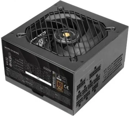 Fuente de Alimentación Mars Gaming MPB650SIM/ 650W/ Ventilador 12cm/ 80 Plus Bronze