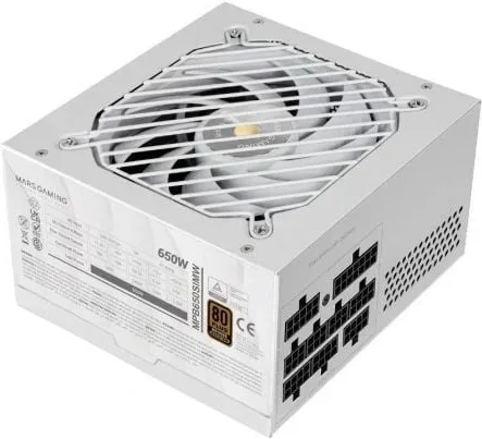 Fuente de Alimentación Mars Gaming MPB650SIM/ 650W/ Ventilador 12cm/ 80 Plus Bronze/ Blanca
