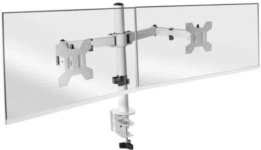 Soporte de Mesa para 2 Monitores Mars Gaming MARM-PRO2/ Giratorio/ Inclinable/ Rotatorio/ hasta 10kg