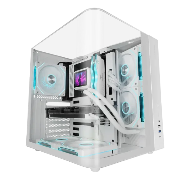 Caja Semitorre Atx Mc-Infinio Lite ARGB Blanco Mars Gaming