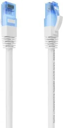 Cable de Red RJ45 AWG26 CCA UTP Aisens A135-0816 Cat.6/ 30cm/ Blanco