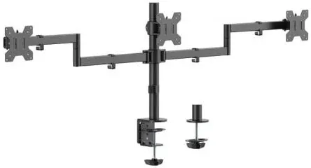 Soporte de Mesa para 3 Monitores Aisens DT27TSR-281/ Giratorio/ Inclinable/ hasta 10kg