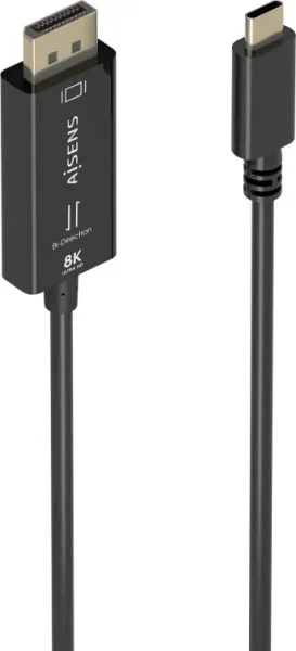 Cable Conversor Aisens Bidireccion USB-C a DisplayPort 8K@60Hz 1.8M