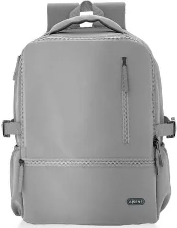 Mochila Aisens ASBG-BP087-GR para Portátiles hasta 15.6"/ Impermeable/ Gris